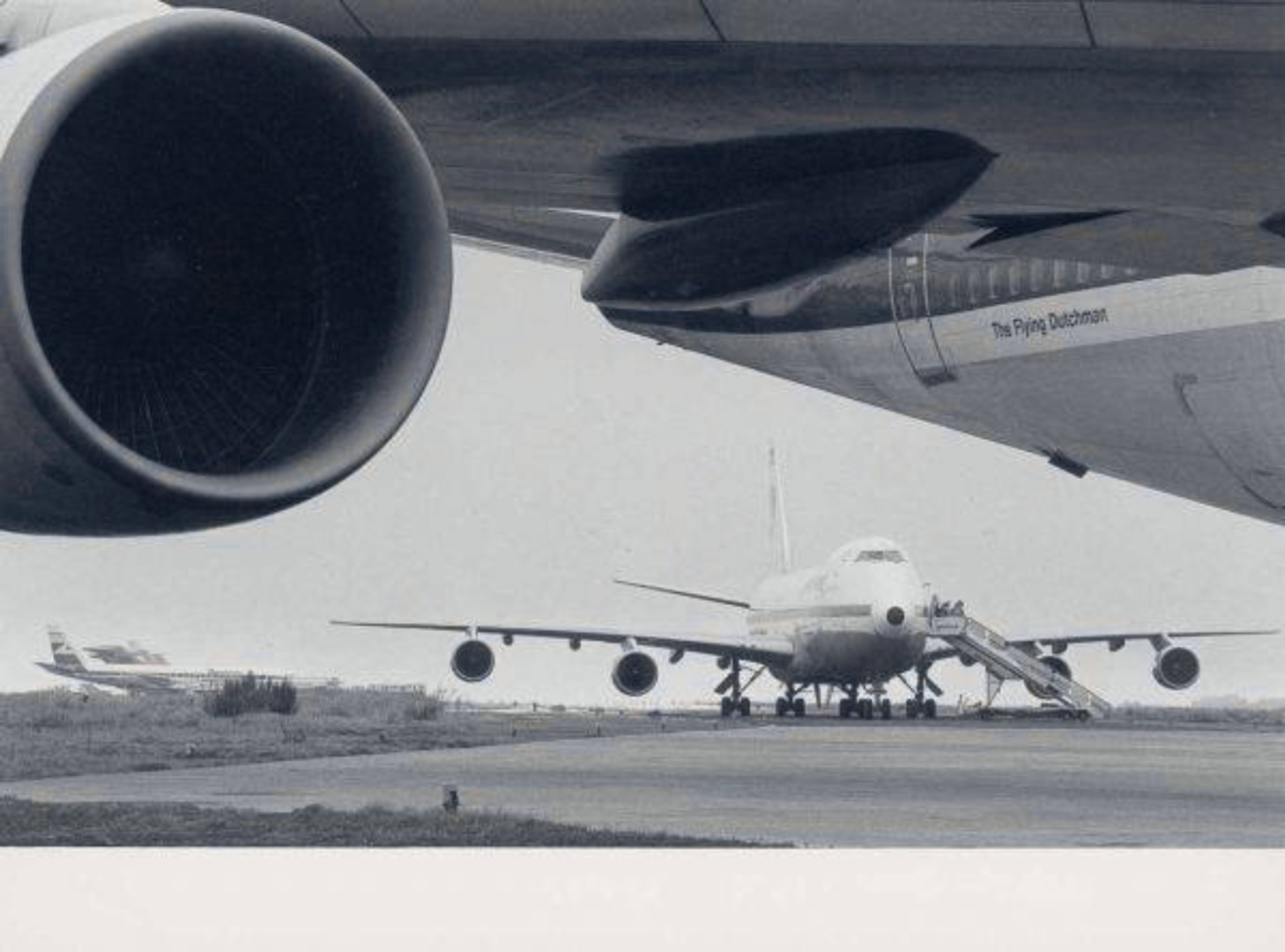 Uma da últimas imagens dos aviões antes do acidente